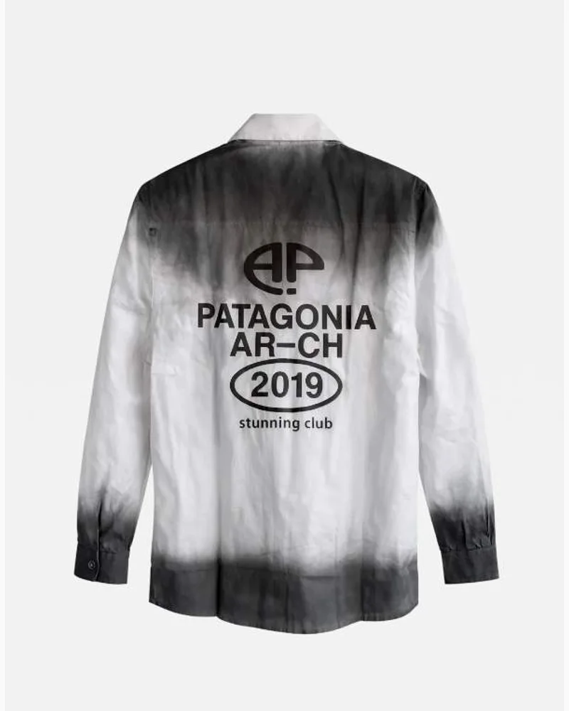 Monochrome Tie-Dye Full Sleeve Shirt — alternate view