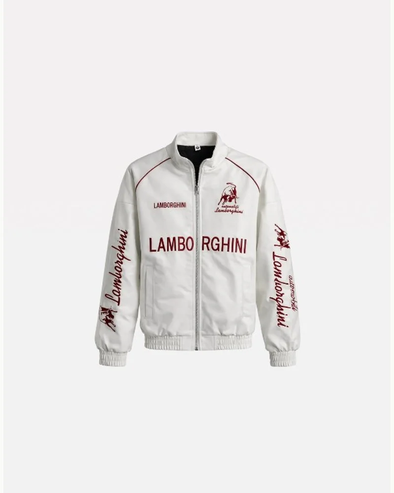 White Lamborghini Racing Jacket