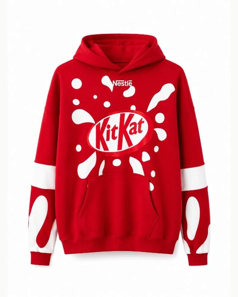 KitKat Graphic Red Hoodie