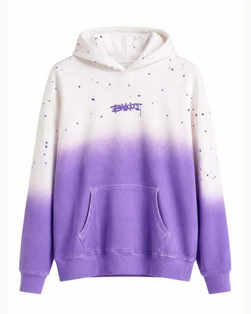Purple Ombre Splatter Hoodie