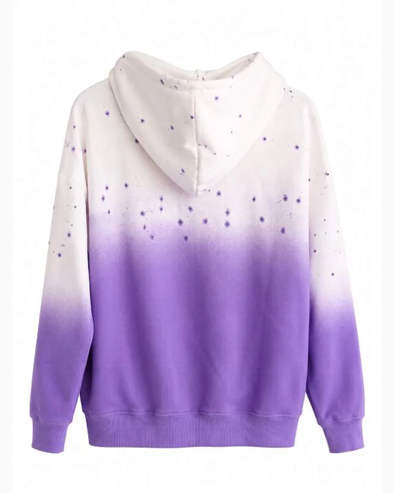 Purple Ombre Splatter Hoodie — alternate view