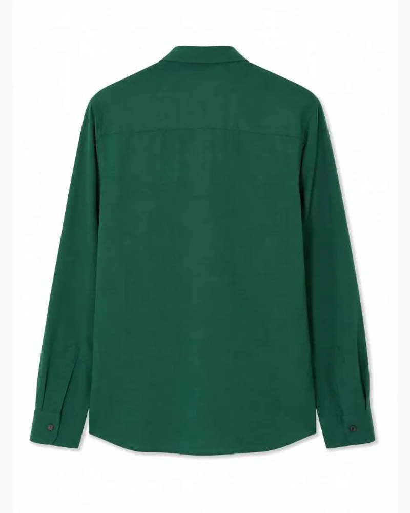 Forest Green Button-Down Shirt — alternate view