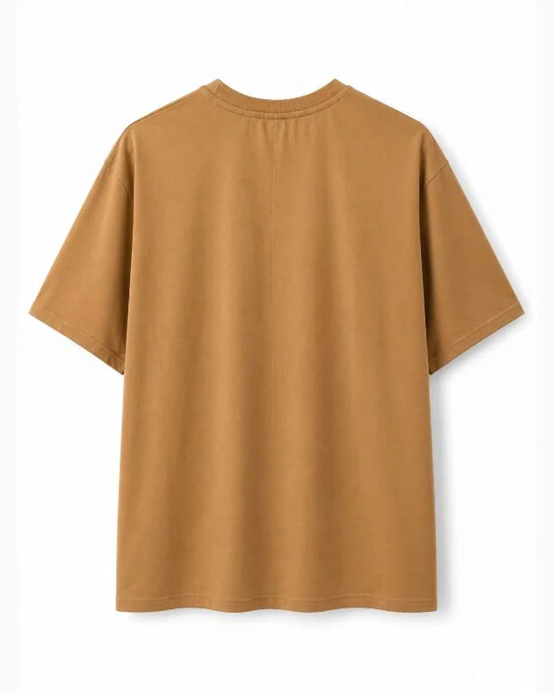 Camel Embossed Graphic Tee — alternate view