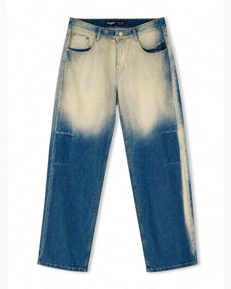 Bleached Ombre Wide Leg Jeans