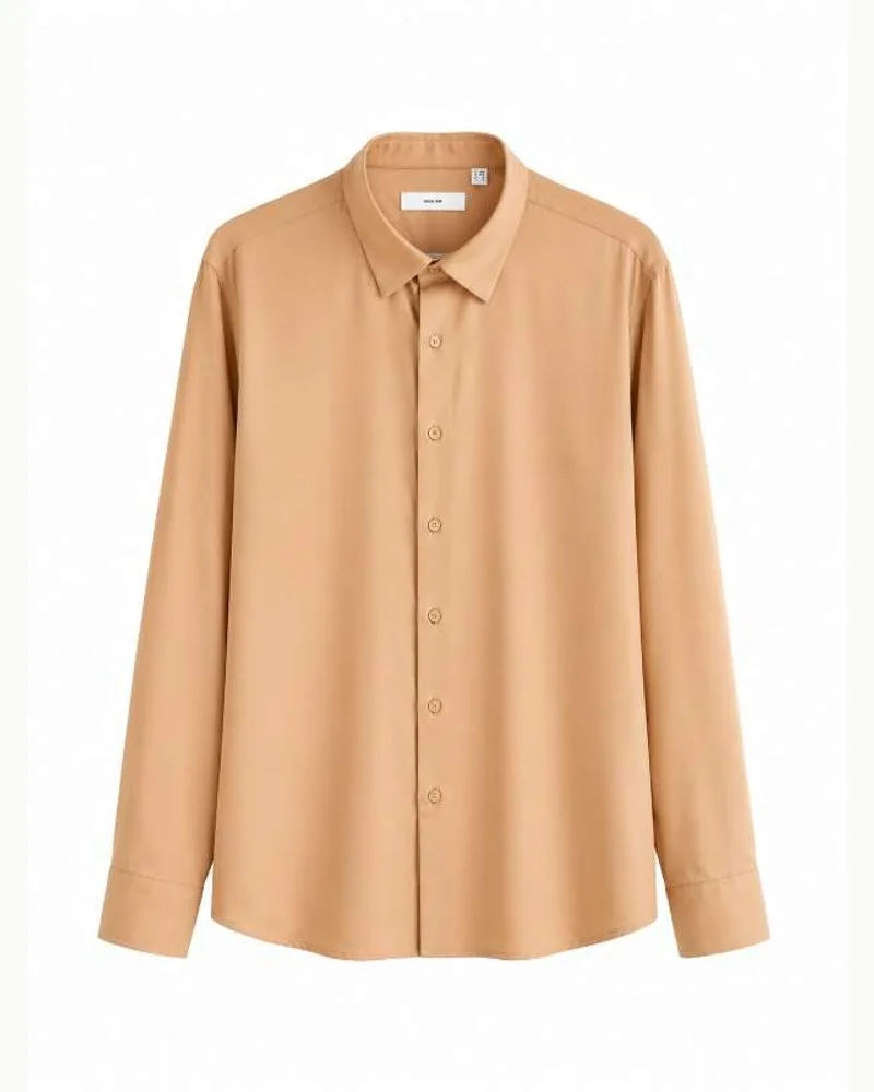 Camel Slim Fit Formal Shirt