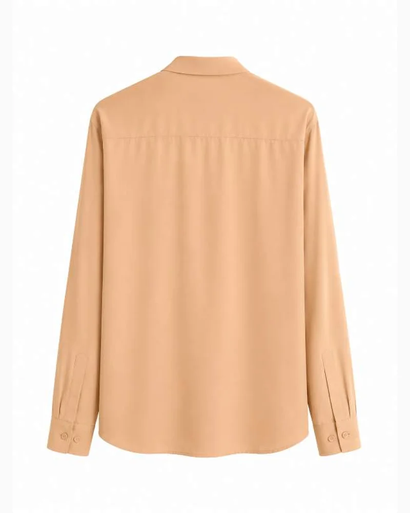 Camel Slim Fit Formal Shirt — alternate view