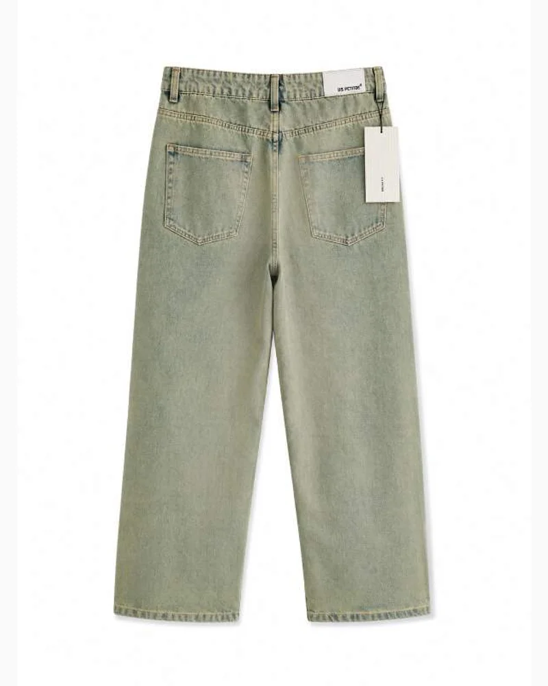 Acid Wash Baggy Denim Jeans — alternate view