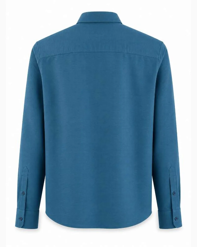 Teal Blue Full Sleeve Shirt — alternate view