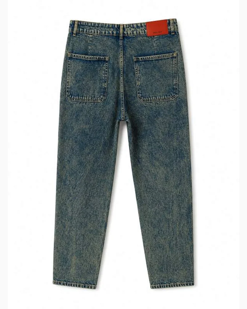 Acid Wash Straight Denim Jeans — alternate view