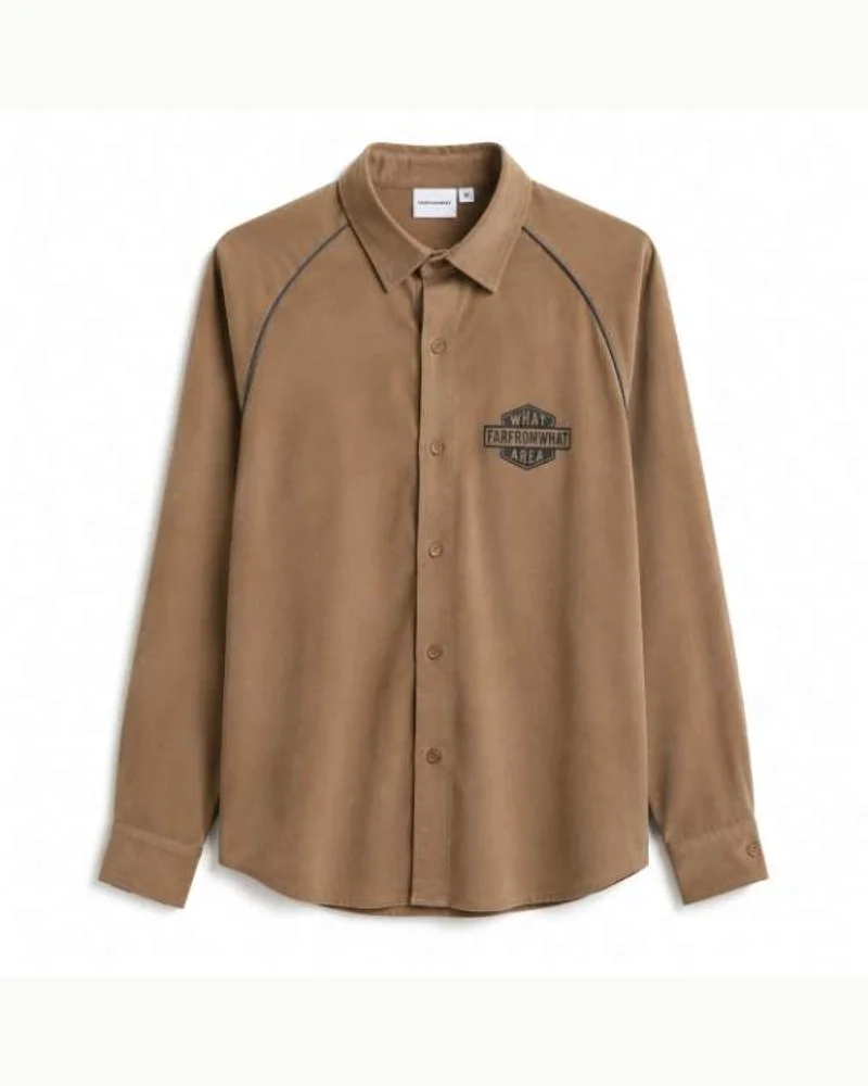 Camel Graphic Patch Full Shirt