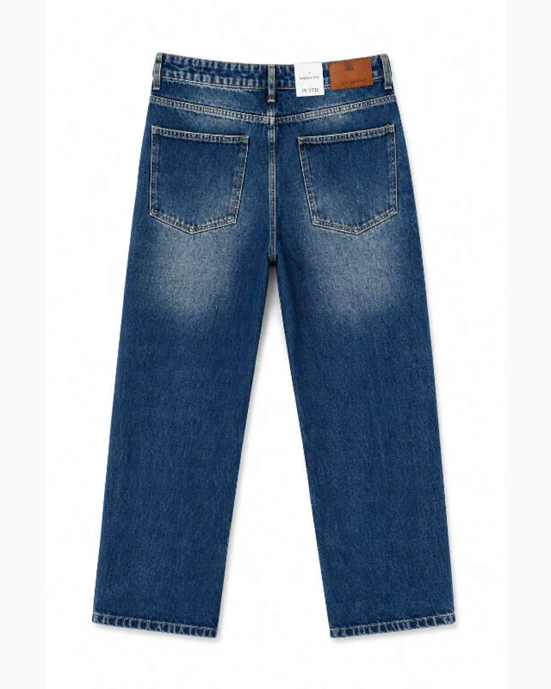 Mid Blue Straight Denim Jeans — alternate view